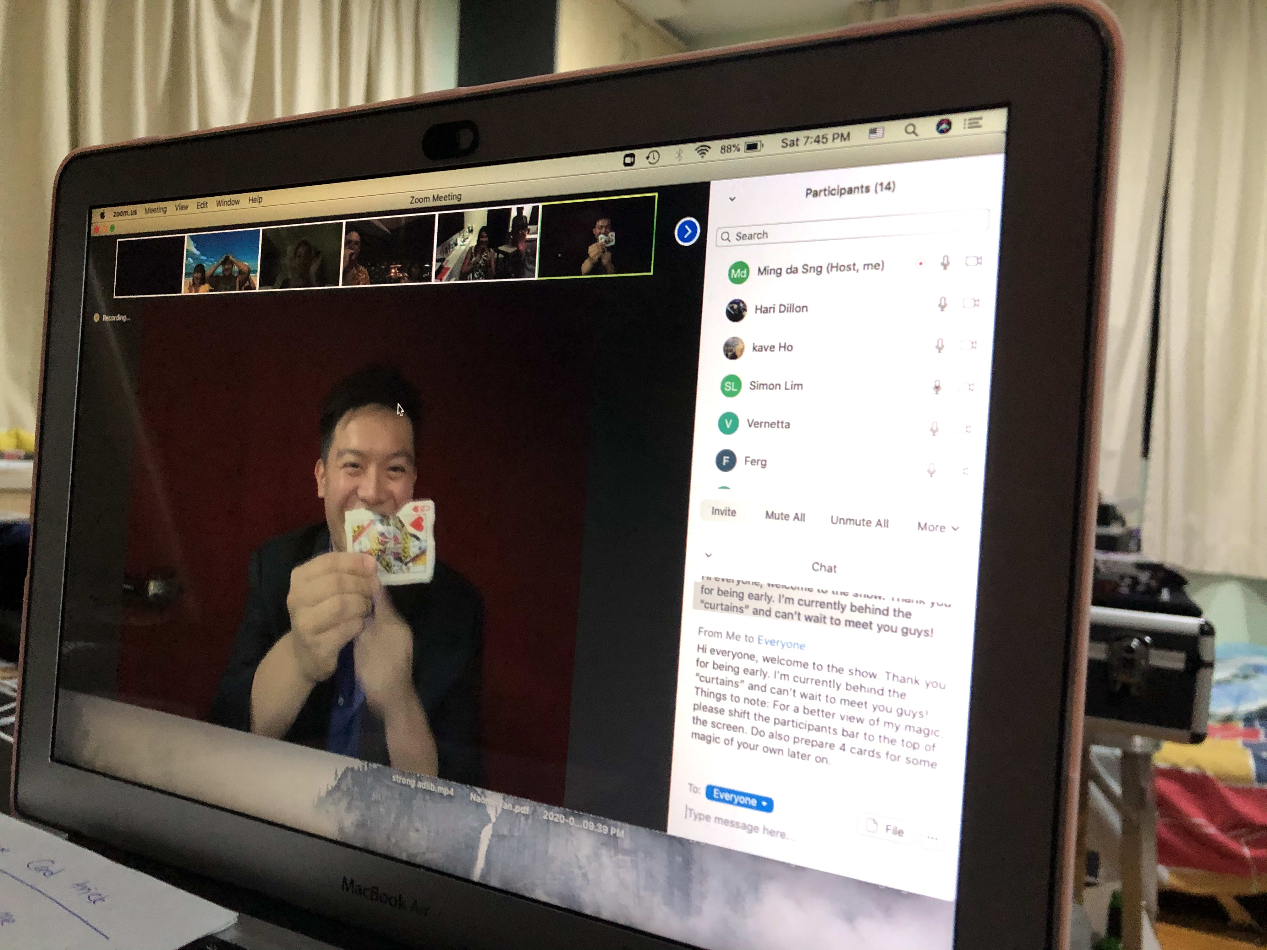 online magic proposal experience